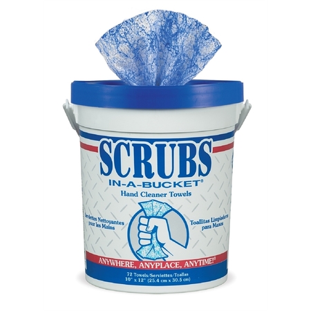 Devilbiss Scrubs In-A-Bucket Hand Cleaner 72-Ct Towels 192218